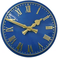 Blackburn Outdoor Clock Service blue dial